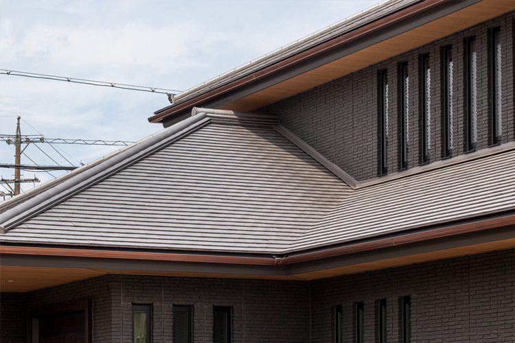 平板のいぶし瓦