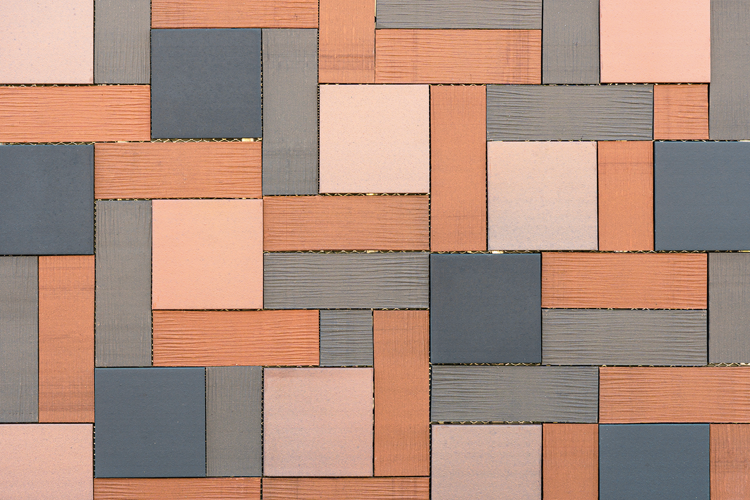 ランダムな瓦板の配列見本